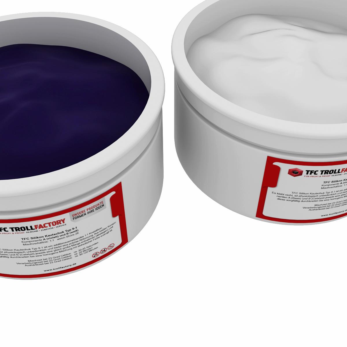 Silikon Kautschuk Typ 9-1 Knetsilikon weich Shore 26 1:1