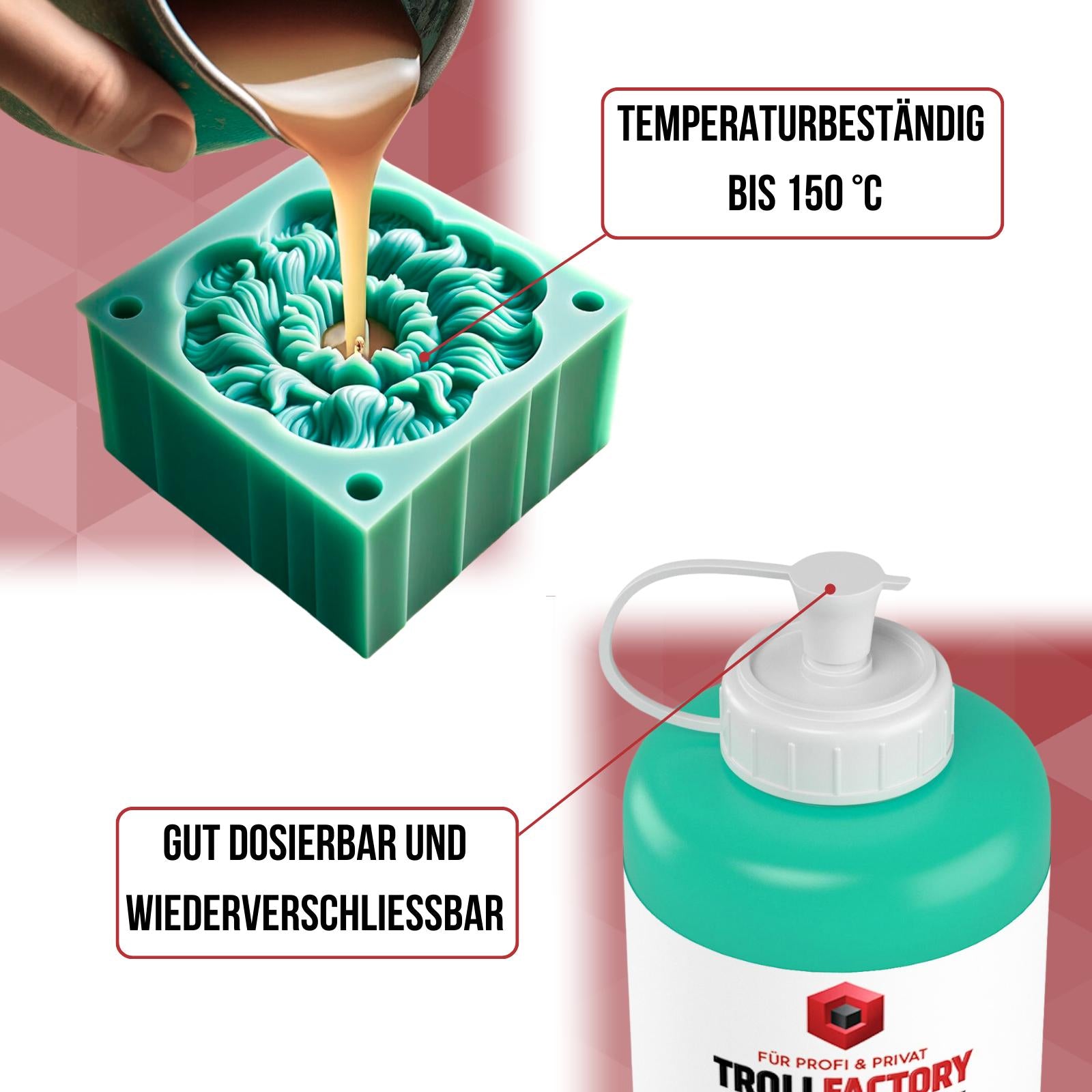 TFC Silikon Kautschuk Typ 1 Abformsilikon weich 1:1 NV Troll Factory RTV BESTSELLER 2024