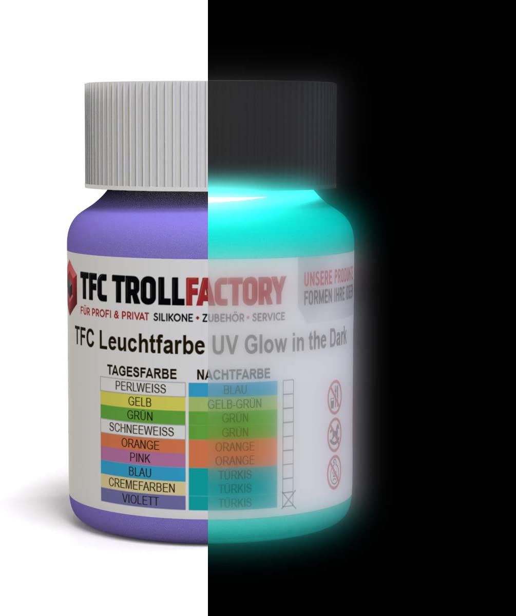 Nachleuchtfarbe Leuchtfarbe, Tagesfarbe: /Nachtfarbe: I Nachleuchtende Selbstleuchtende Wandfarbe phosphoreszierend GLOW IN THE DARK