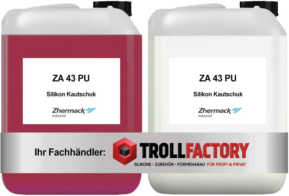 Zhermack Silikon Kautschuk ZA 43 PU rotbraun Shore Härte 43 mittelhart