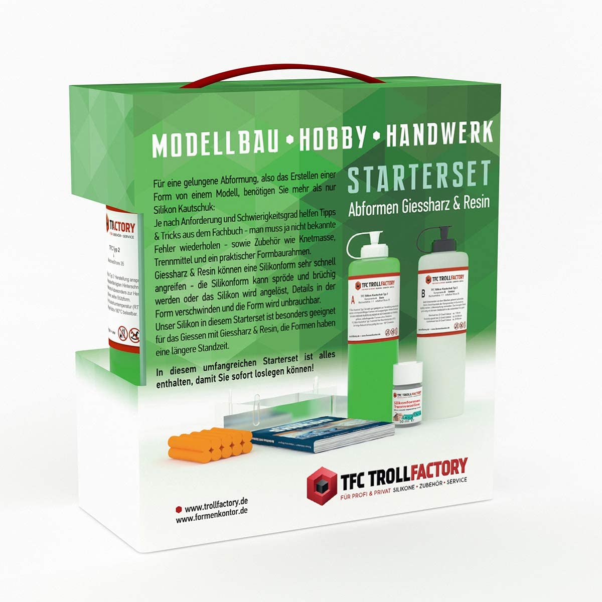 Polyment Starterset Kit DIY Formenbau Silikon Kautschuk Formen selbst herstellen NV klein