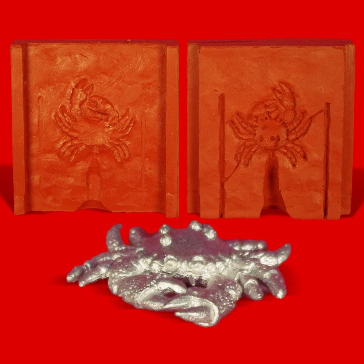 Pewter mold crab crab, approx. 20g pure tin