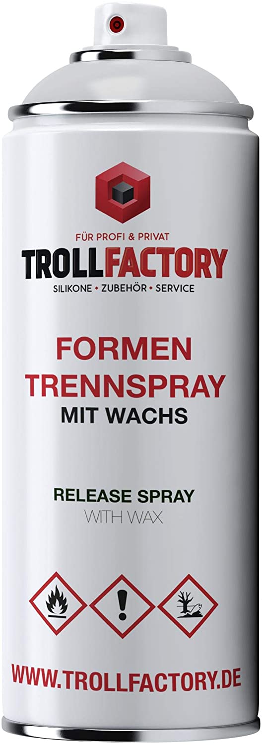Polyment TFC Formen Trennspray mit Wachs für Epoxid Giessharz, Polyesterharz, PMMA und Polyurethane | silikonfrei | 400ml