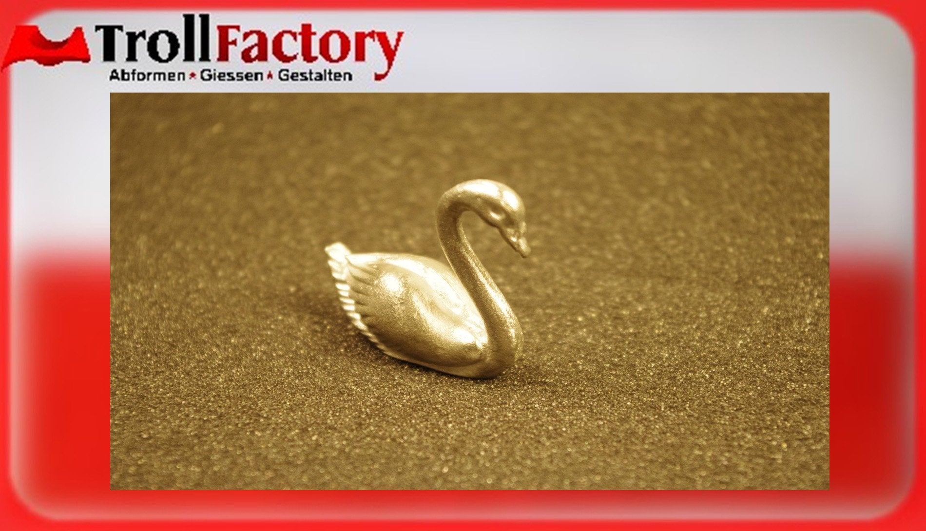 Tin mold swan - heat-resistant silicone mold - requires approx. 45g pure tin
