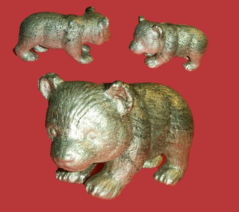 Zinn Giessform Baby Bär - Silikonform hitzebeständig - benötigt ca. 165g Reinzinn