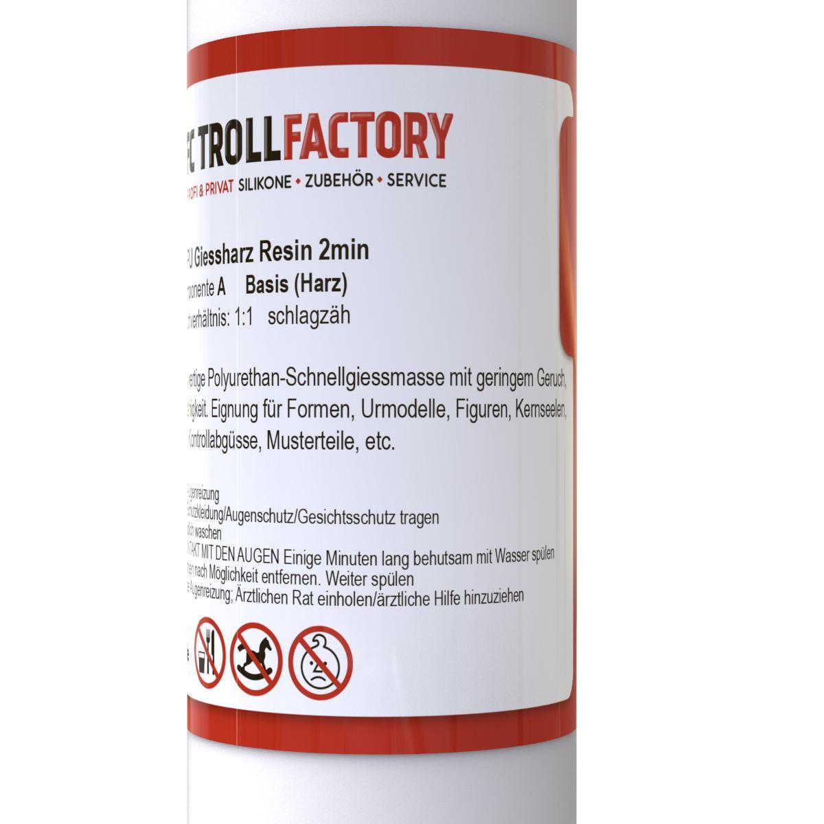 Polyment PU Giessharz Resin 2 Min. I Zweikomponenten-Giessmasse, beige I dünnflüssig