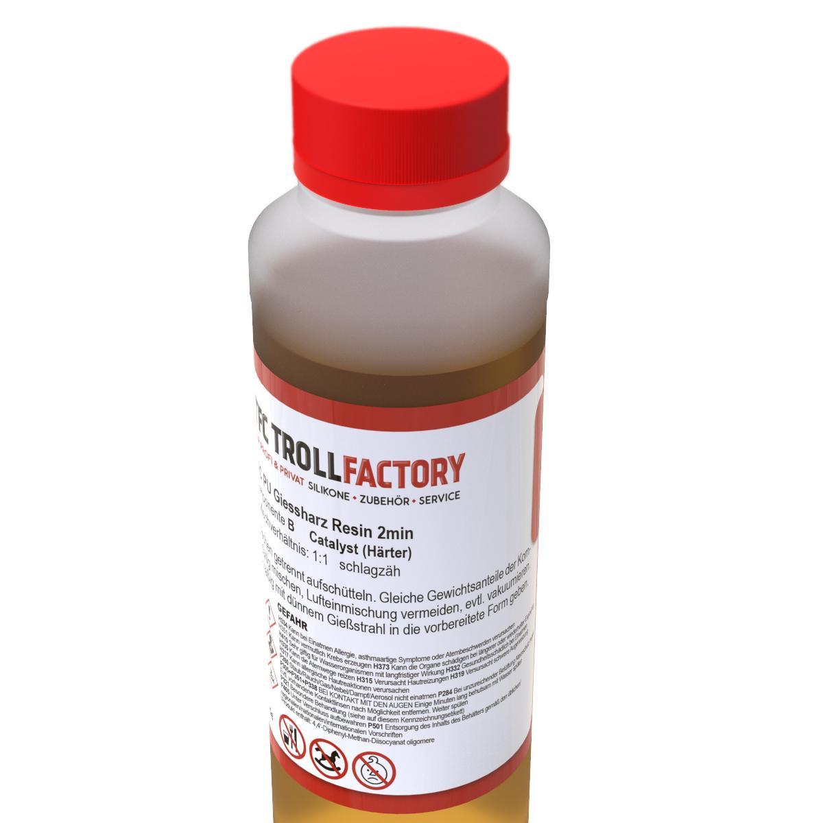 Polyment PU Giessharz Resin 2 Min. I Zweikomponenten-Giessmasse, beige I dünnflüssig