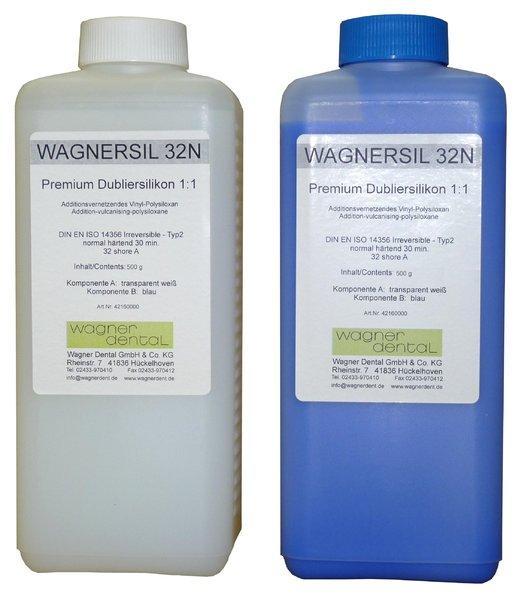 Wagnersil Premium 32 N blau Shore 32 EFZ 30 min 1:1