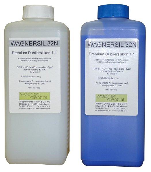 Wagnersil Premium 32 N blau Shore 32 EFZ 30 min 1:1