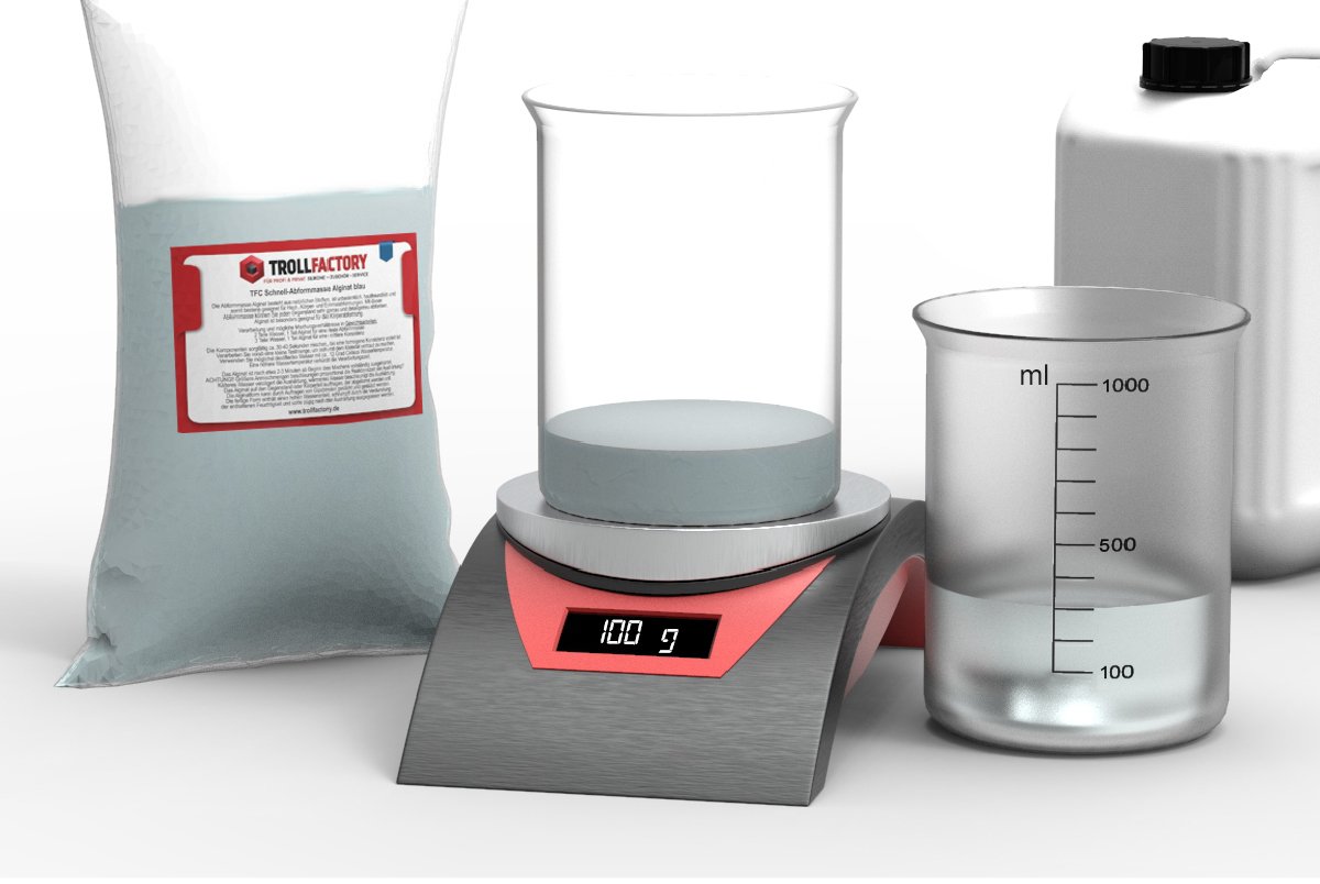 Abformset Alginat 3D Baby Hand Fuß Relief