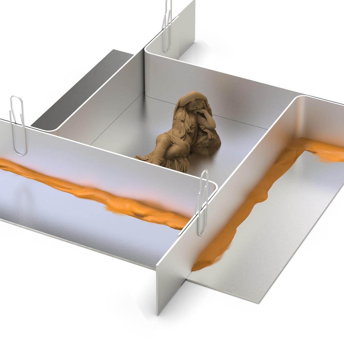 Polyment Formenbau Modelliermasse grün Plastilin weich bleibend schwefelfrei