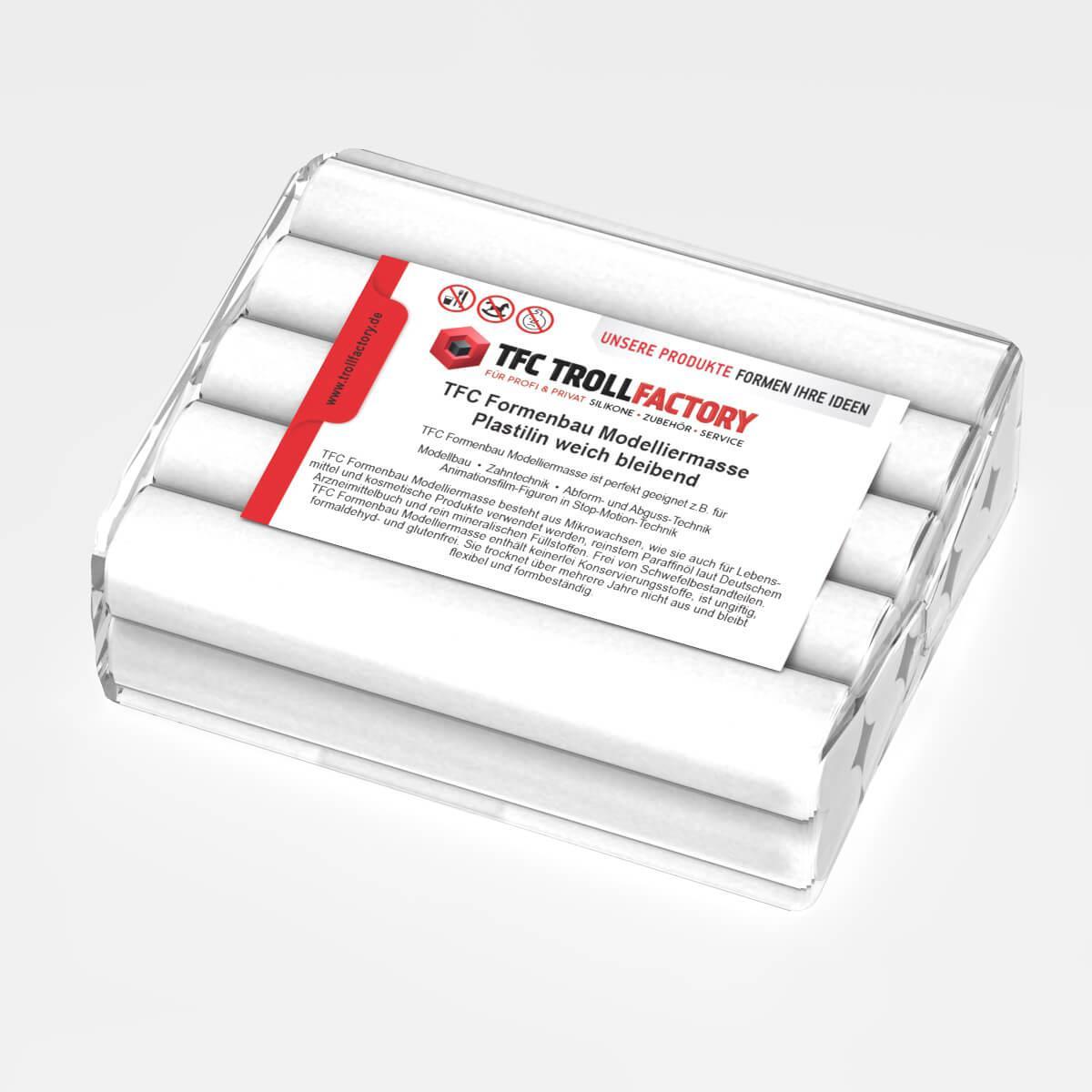 Polyment Formenbau Modelliermasse weiss Plastilin weich bleibend schwefelfrei