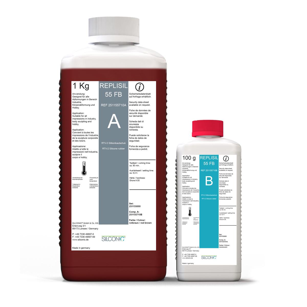 REPLISIL 55 FB Rotbraun SET