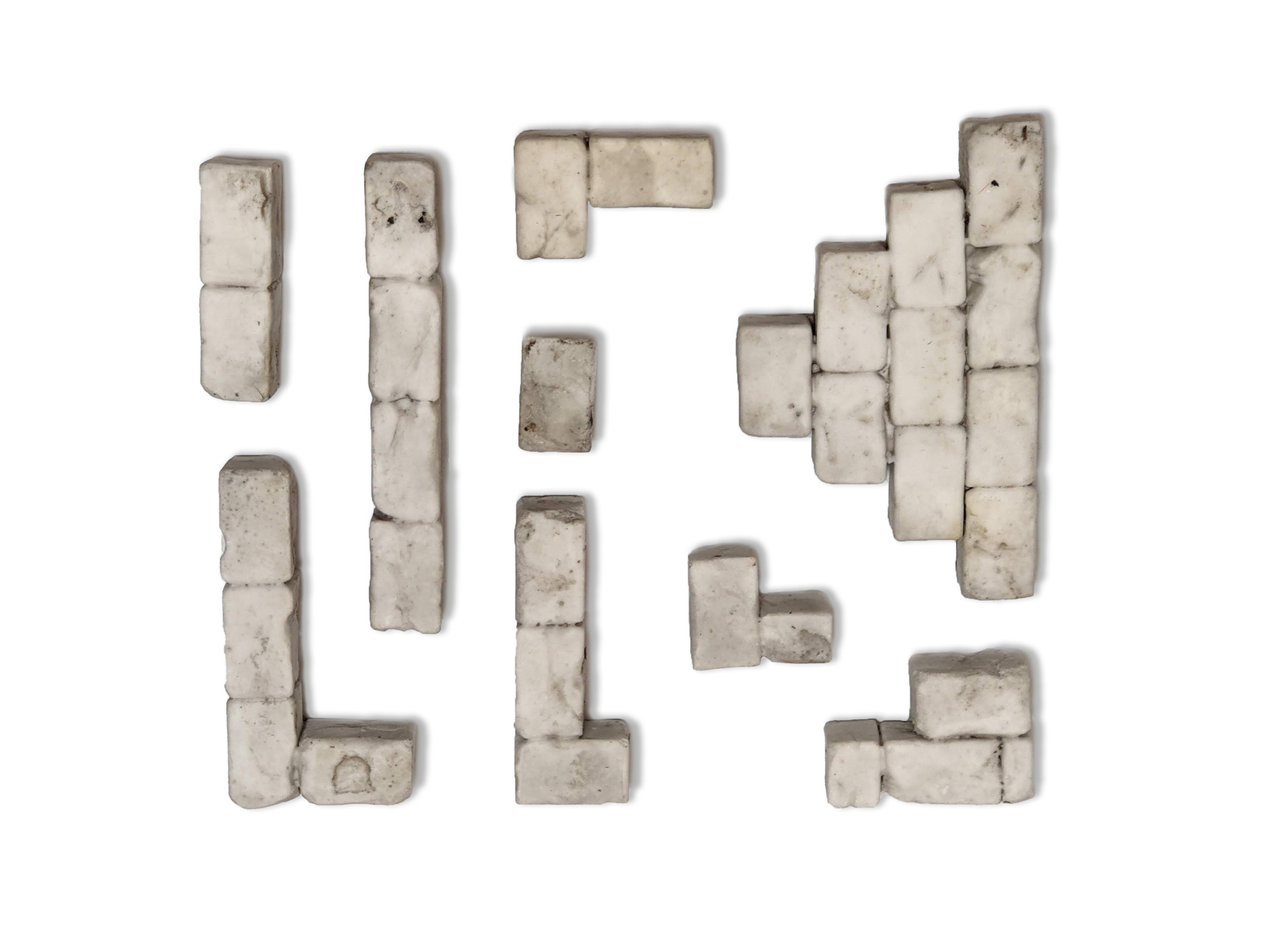 Giessform Silikonform Module Bausteine für den Krippenbau Set 4