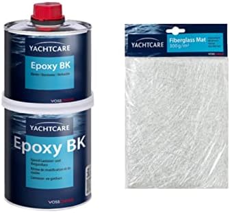 Pack YACHTCARE Epoxidharz BK 1 KG - Yachtcare Glasmatte 300g/m2 1m2