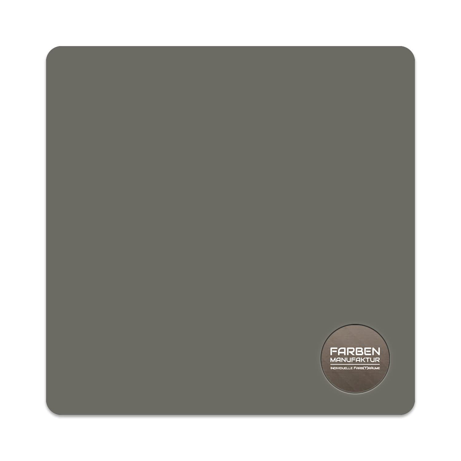Farben Manufaktur Wandfarbe grau Innenwandfarbe Innenfarbe matt grau RAL Profi direkt deckend 5L, Farbe: RAL 7042 Verkehrsgrau A