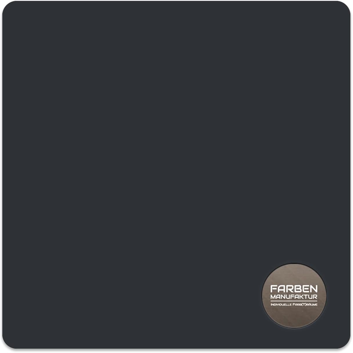 Farben Manufaktur - individuelle Farb(t)räume Latexfarbe Innenwandfarbe Wandfarbe Dispersionsfarbe Seiden Latex sdgl. RAL (2 Liter, RAL 7021 Schwarzgrau)
