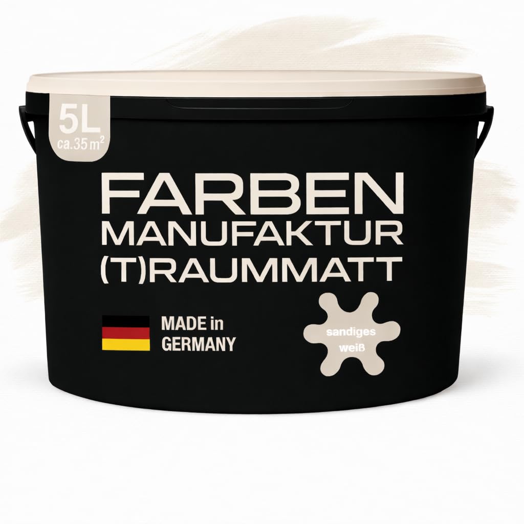 Farben Manufaktur (T) raummatt Wandfarbe Innenwandfarbe Innenfarbe Dispersionsfarbe Trendfarbe 2022 1/2/5/10L, Farbe: luftiges rosa, Größe: 2L
