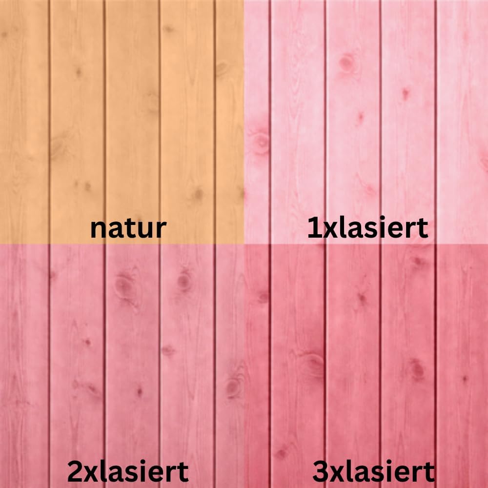 Farben Manufaktur Holzlasur Lasur Holzfarbe Holzschutzlack Wetterschutz UV beständig Holzlack lasierend n. deckend RAL 0,5L, Farbe: ca. RAL 1033 Dahliengelb