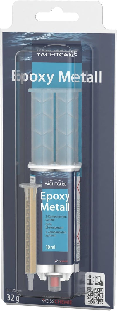 Yachtcare Metall Epoxykleber, schwarz, 32g EU