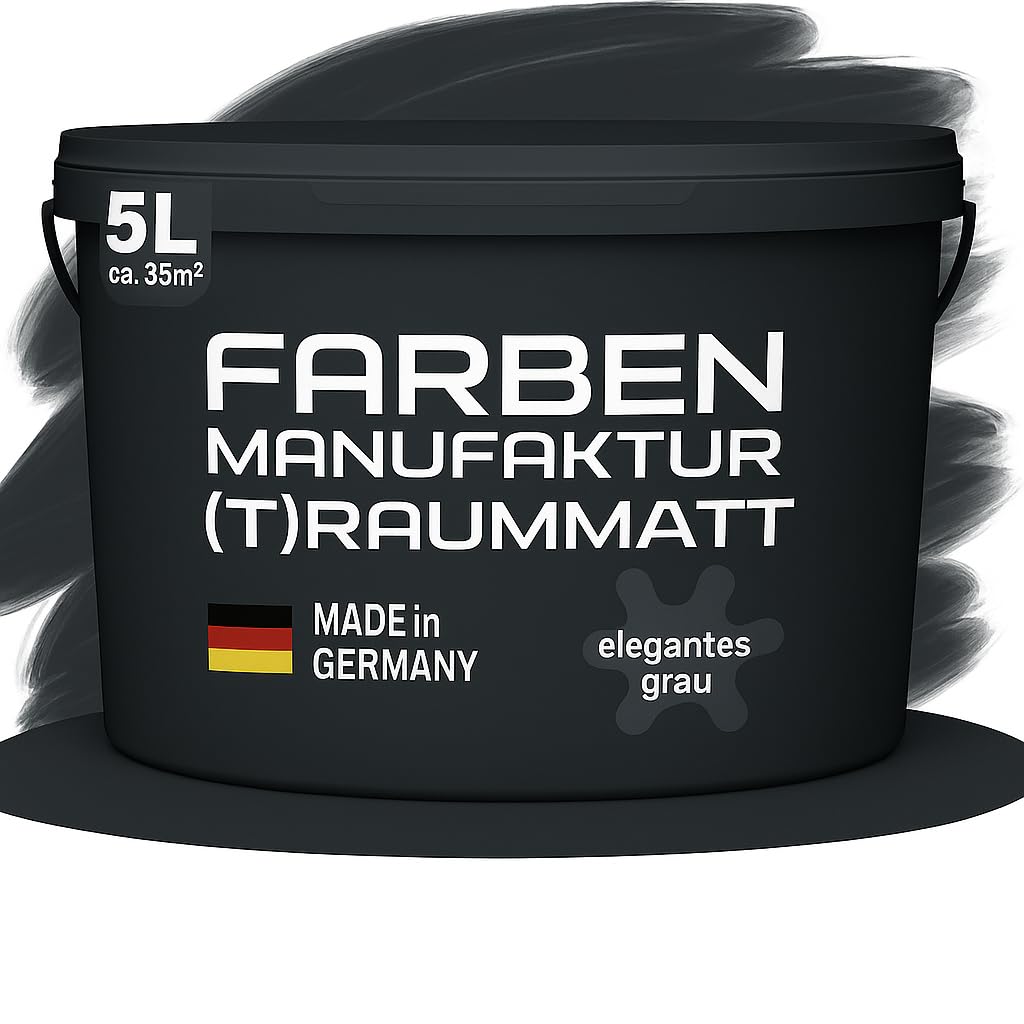 Farben Manufaktur (T) raummatt Wandfarbe Innenwandfarbe Innenfarbe Dispersionsfarbe Trendfarbe 2022 1/2/5/10L, Farbe: luftiges rosa, Größe: 2L