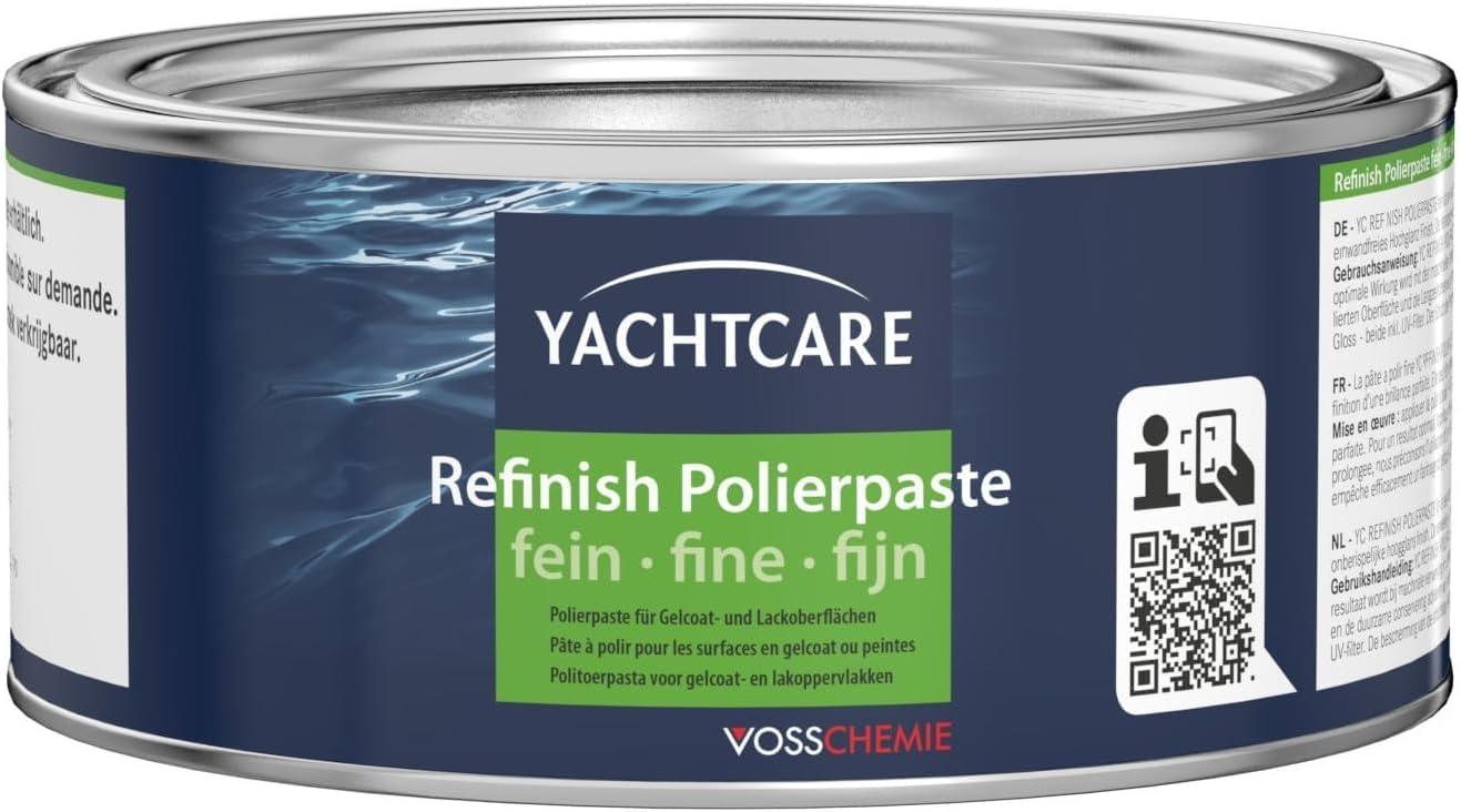 Yachtcare Refinish Polierpaste fein - universell einsetzbare Polierpaste für Gelcoat- und Lackoberflächen