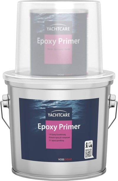 Yachtcare 2-K Epoxy Primer | 2,25L | Weiß | 2-Komponenten Epoxid Grundierung für Antifouling und Lacksysteme | Osmoseschutz