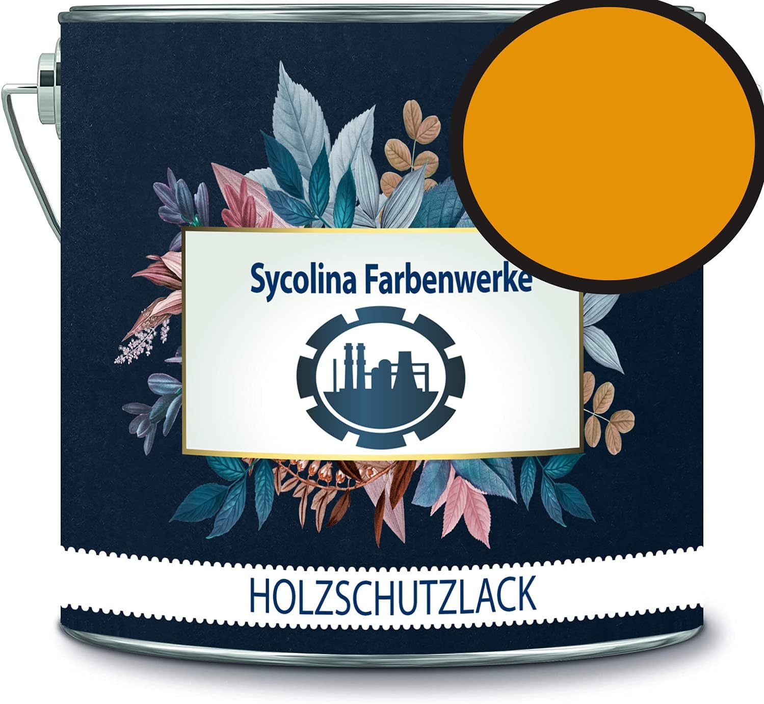 Holzschutzlack Holzlack Holzlasur wetterbeständiger Langzeitschutz Wetterschutzfarbe Holzschutzfarbe RAL 1007 Narzissengelb // Sycolina Farbenwerke