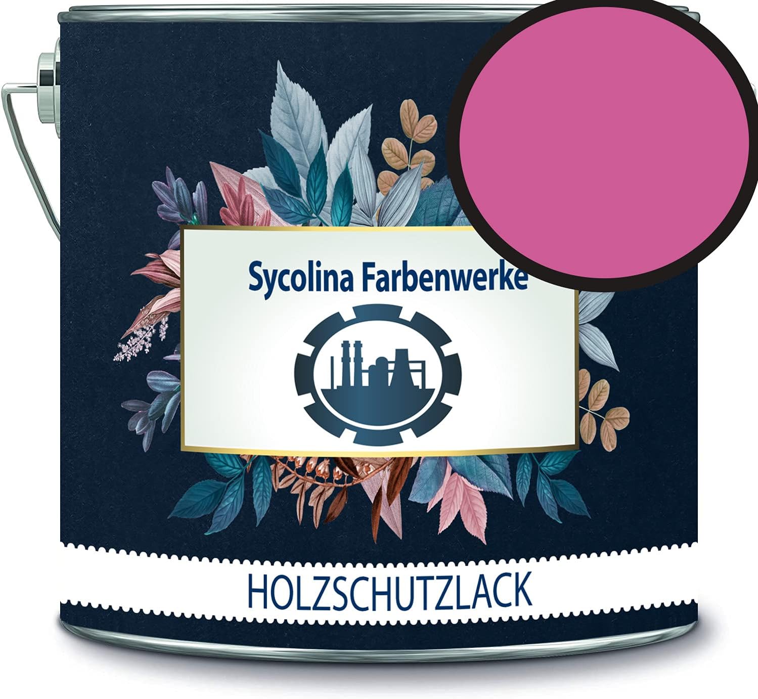 Holzschutzlack Holzlack Holzlasur wetterbeständiger Langzeitschutz Wetterschutzfarbe Holzschutzfarbe RAL 4010 Telemagenta // Sycolina Farbenwerke