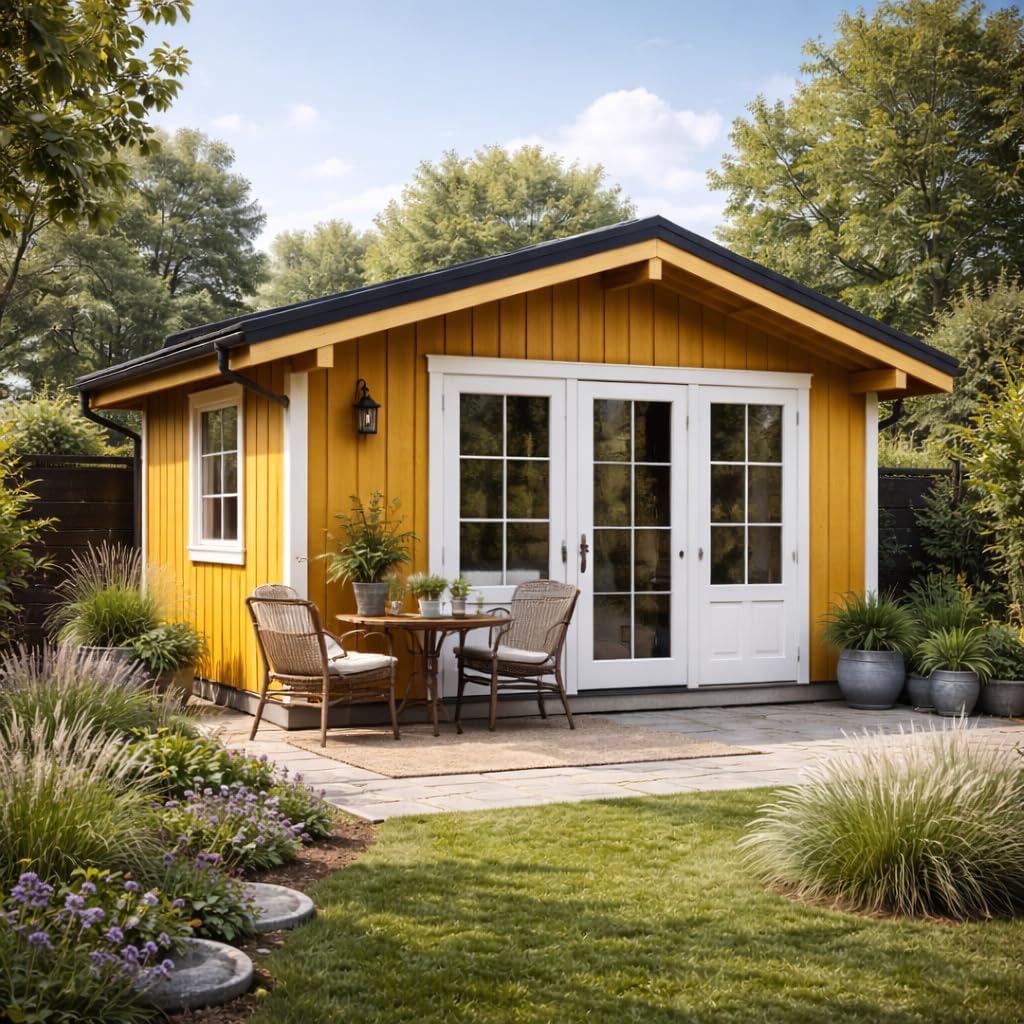 Schwedenfarbe Holzfarbe Außen Wetterfest – Holzschutzfarbe für Fassade, Gartenhaus, Zaun & Scheune – Diffusionsoffen & Nachhaltig Wetterschutzfarbe 2L, Größe: 2L, Farbe: Schweden grün