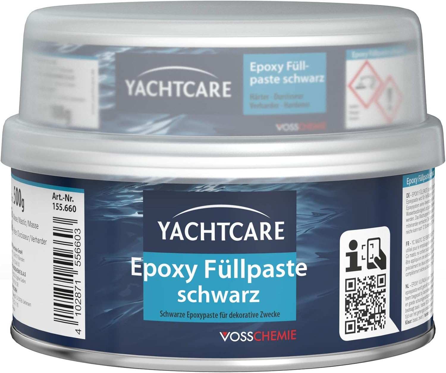 Yachtcare Epoxy Füllpaste schwarz - Epoxi Füllmasse für dekorative Arbeiten mit Holz