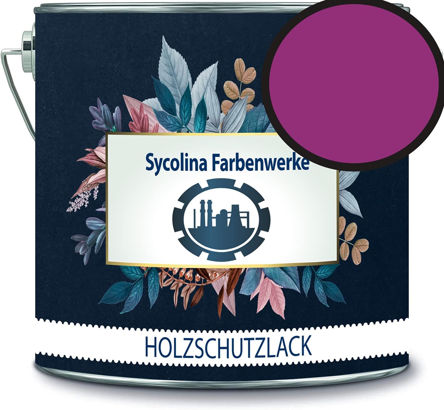 Holzschutzlack Holzlack Holzlasur wetterbeständiger Langzeitschutz Wetterschutzfarbe Holzschutzfarbe RAL 4006 Verkehrspurpur // Sycolina Farbenwerke