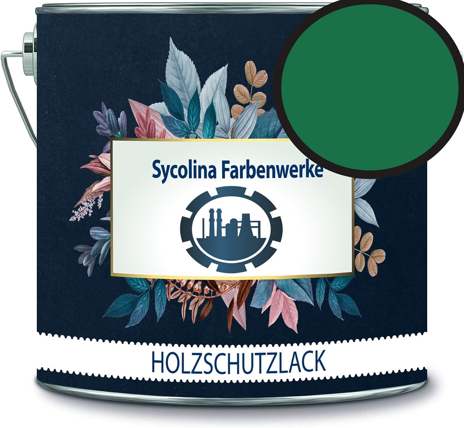 Holzschutzlack Holzlack Holzlasur wetterbeständiger Langzeitschutz Wetterschutzfarbe Holzschutzfarbe RAL 6029 Minzgrün // Sycolina Farbenwerke