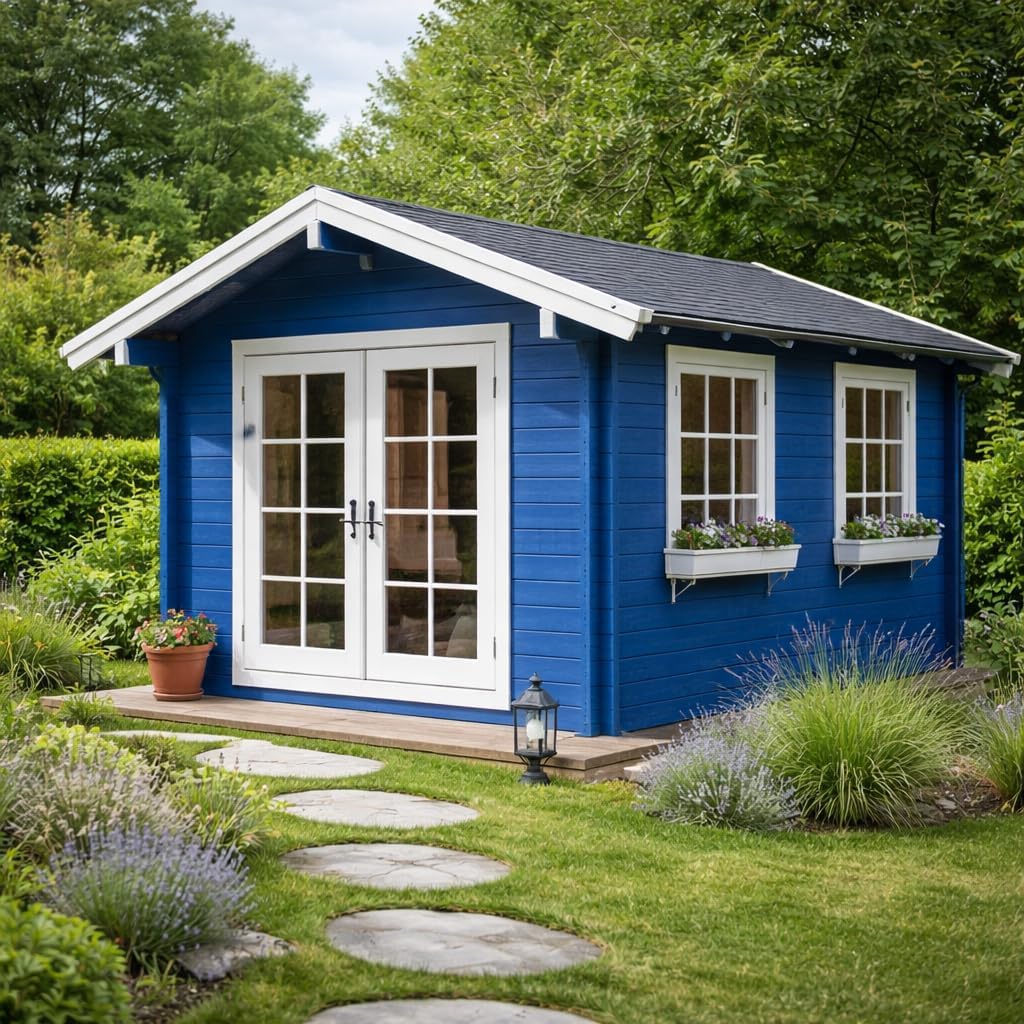Farben Manufaktur Holzfarbe Wetterschutzfarbe Holzlack Holzschutzlack Holzdecklack Trendtöne 0,5L, Farbe: veilchen lila violett