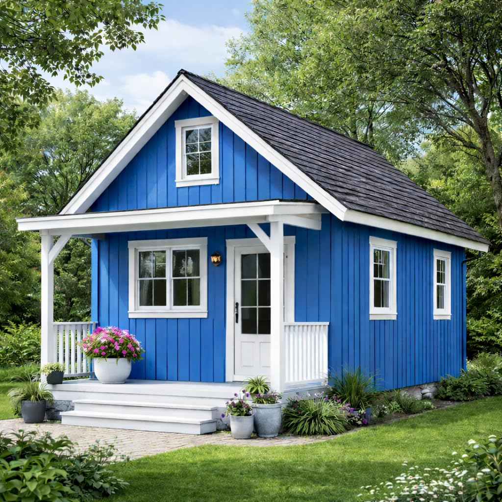 Schwedenfarbe Holzfarbe Außen Wetterfest – Holzschutzfarbe für Fassade, Gartenhaus, Zaun & Scheune – Diffusionsoffen & Nachhaltig Wetterschutzfarbe 2L, Größe: 2L, Farbe: Schweden grün