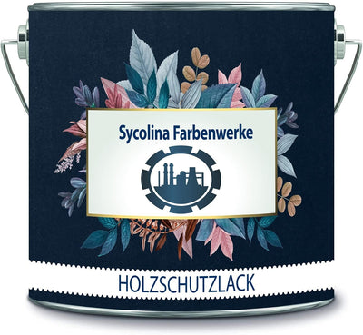 Holzschutzlack Holzlack Holzlasur wetterbeständiger Langzeitschutz Wetterschutzfarbe Holzschutzfarbe RAL 3000 Feuerrot // Sycolina Farbenwerke