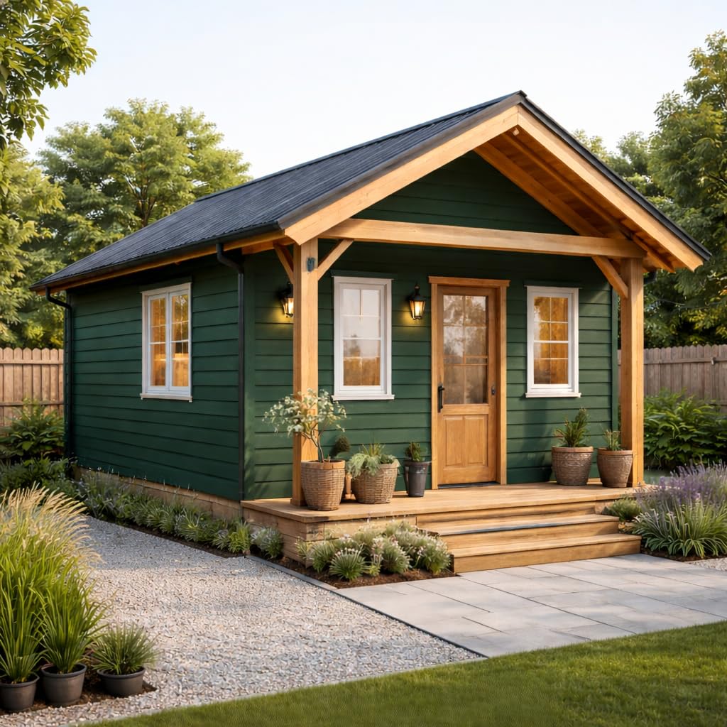 Schwedenfarbe Holzfarbe Außen Wetterfest – Holzschutzfarbe für Fassade, Gartenhaus, Zaun & Scheune – Diffusionsoffen & Nachhaltig Wetterschutzfarbe, Größe: 1L, Farbe: Schweden blau