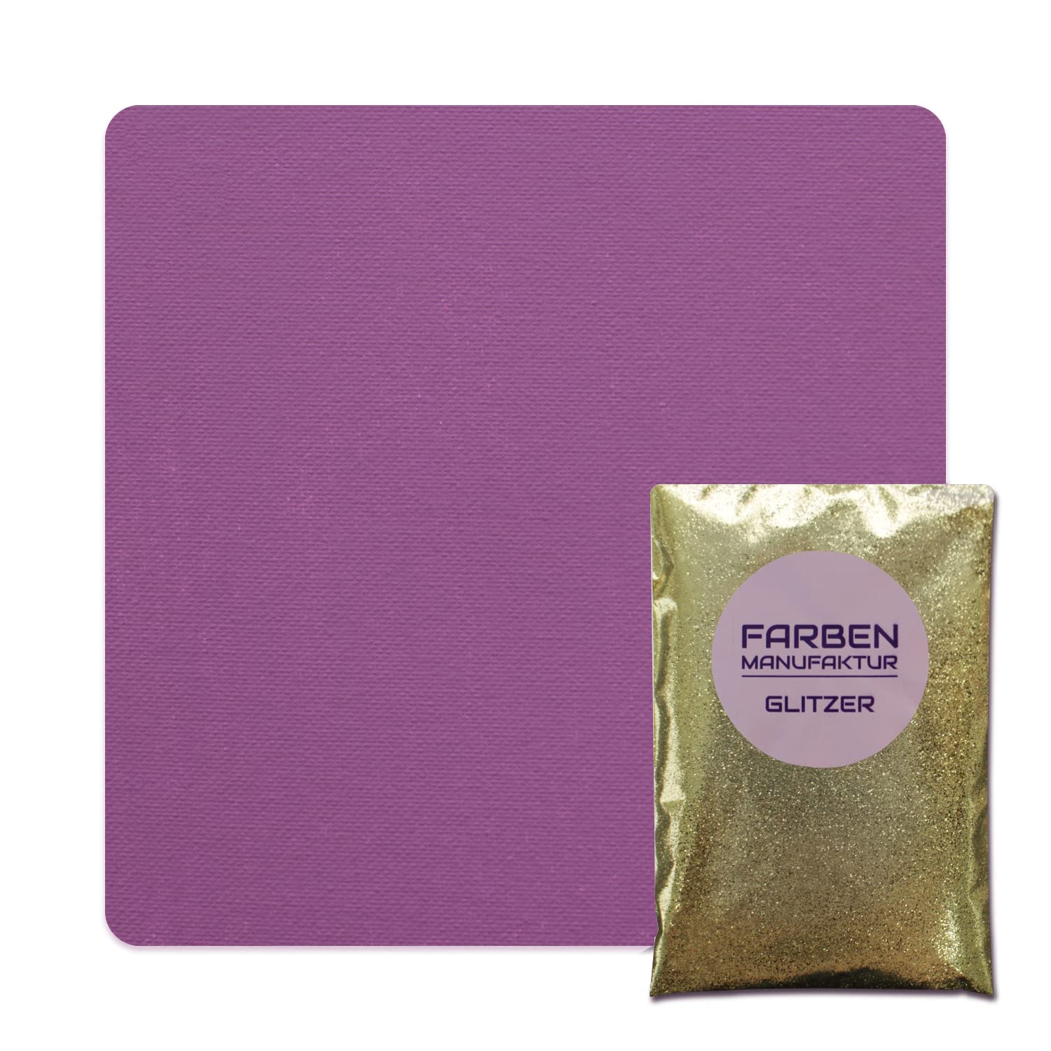 Wandfarbe Glitzerfarbe Kreidefarbe auf Kreidebasis mit Glitzer Innenfarbe Innenwandfarbe Glam Ladies Collection f5L, Farbe: Flamingo mit Gold Glitzer