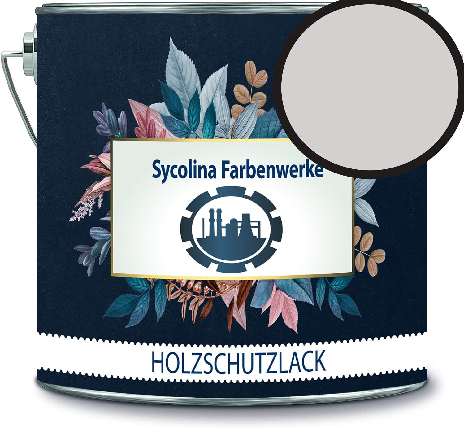 Holzschutzlack Holzlack Holzlasur wetterbeständiger Langzeitschutz Wetterschutzfarbe Holzschutzfarbe RAL 7047 Telegrau 4 // Sycolina Farbenwerke
