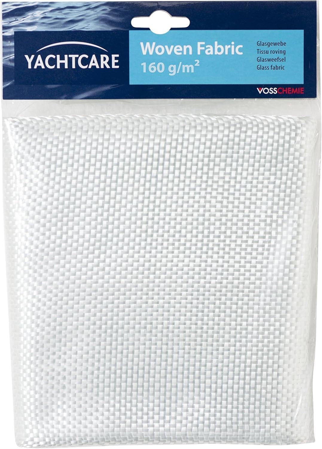 Yachtcare Glasgewebe - Flächengewicht 160G/M² - Weiß | Inhalt 1M² | Hochwertiges Verstärkungsmittel für Reparaturen mit Polyesterharz und Epoxidharz