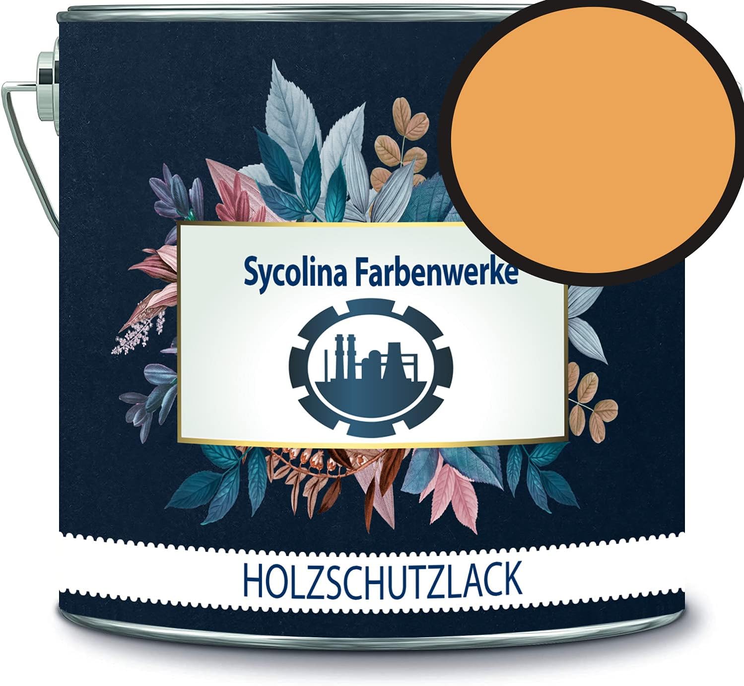Holzschutzlack Holzlack Holzlasur wetterbeständiger Langzeitschutz Wetterschutzfarbe Holzschutzfarbe RAL 1037 Sonnengelb // Sycolina Farbenwerke