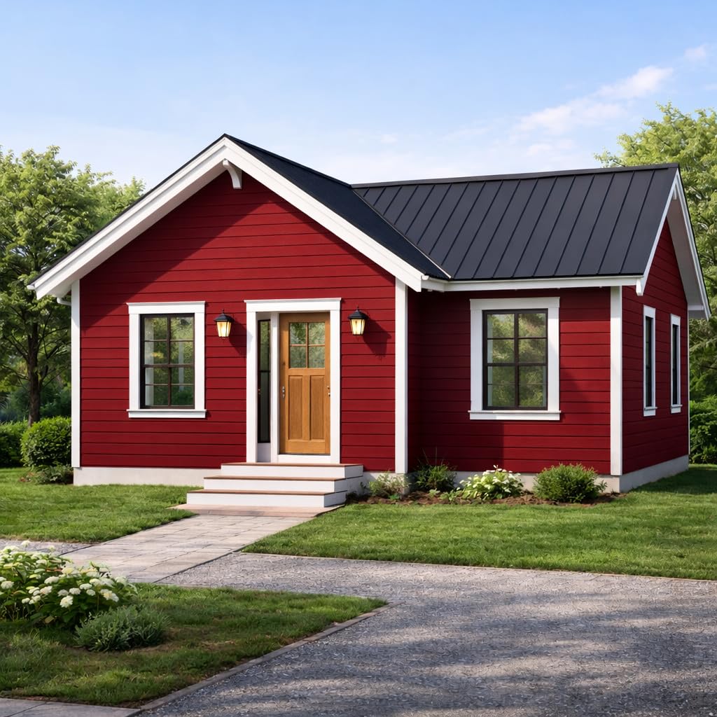 Schwedenfarbe Holzfarbe Außen Wetterfest – Holzschutzfarbe für Fassade, Gartenhaus, Zaun & Scheune – Diffusionsoffen & Nachhaltig Wetterschutzfarbe 2L, Größe: 2L, Farbe: Schweden grün
