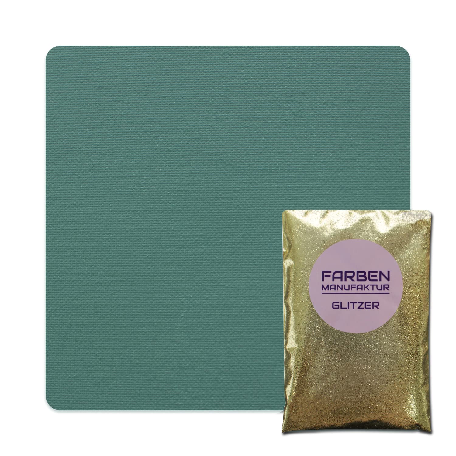Wandfarbe Glitzerfarbe Kreidefarbe auf Kreidebasis mit Glitzer Innenfarbe Innenwandfarbe Glam Ladies Collection f5L, Farbe: Flamingo mit Gold Glitzer