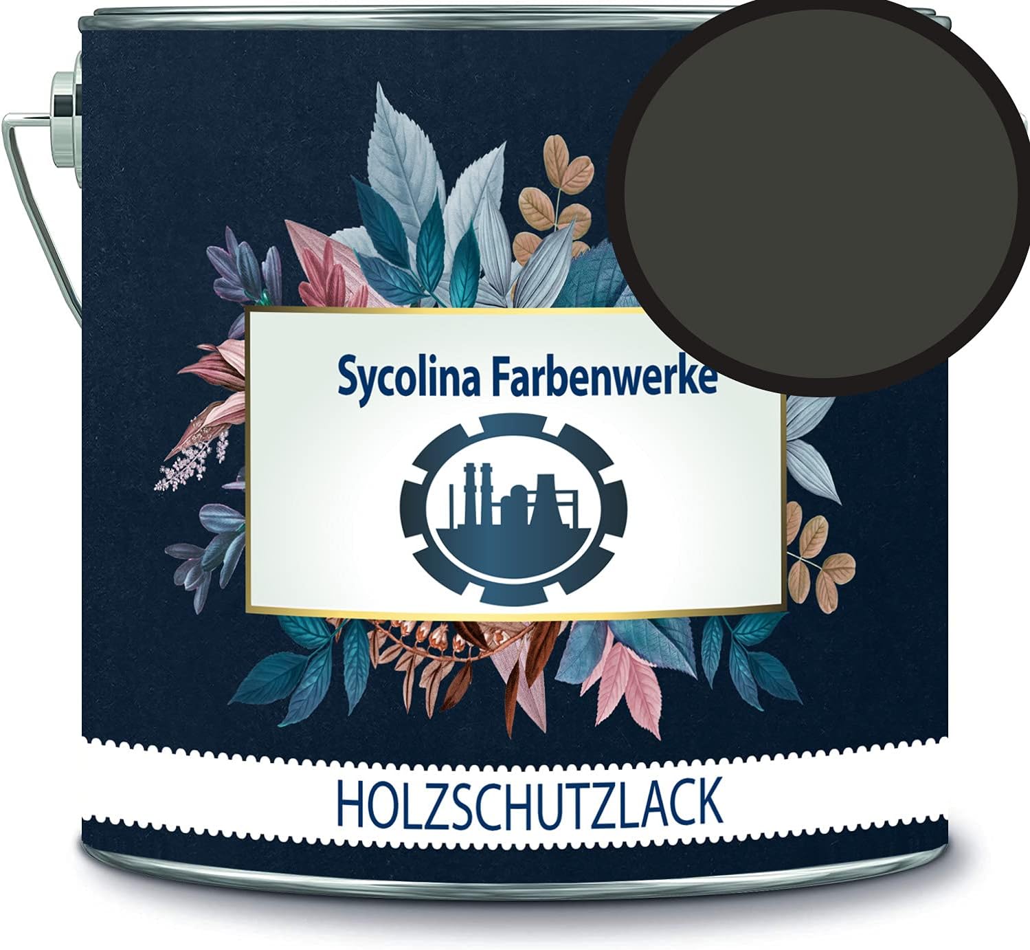 Holzschutzlack Holzlack Holzlasur wetterbeständiger Langzeitschutz Wetterschutzfarbe Holzschutzfarbe RAL 6015 Schwarzoliv // Sycolina Farbenwerke
