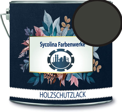 Holzschutzlack Holzlack Holzlasur wetterbeständiger Langzeitschutz Wetterschutzfarbe Holzschutzfarbe RAL 6015 Schwarzoliv // Sycolina Farbenwerke