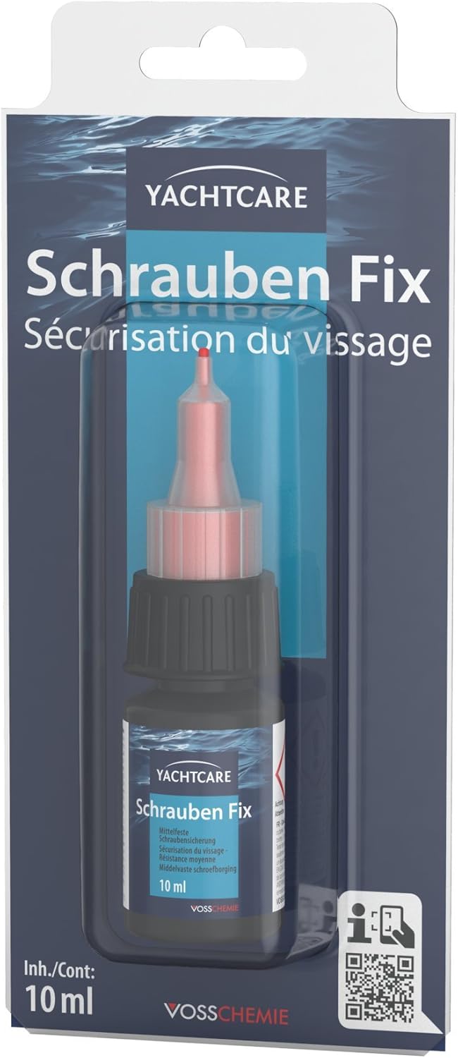 Yachtcare Schraubensicherung 10 ml - Schraubenkleber für Schraub- und Gewindeverbindungen