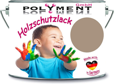 Holzschutzlack Holzlack Holzlasur wetterbeständiger Langzeitschutz Wetterschutzfarbe Holzschutzfarbe RAL 1019 Graubeige //Sycolina Farbenwerke