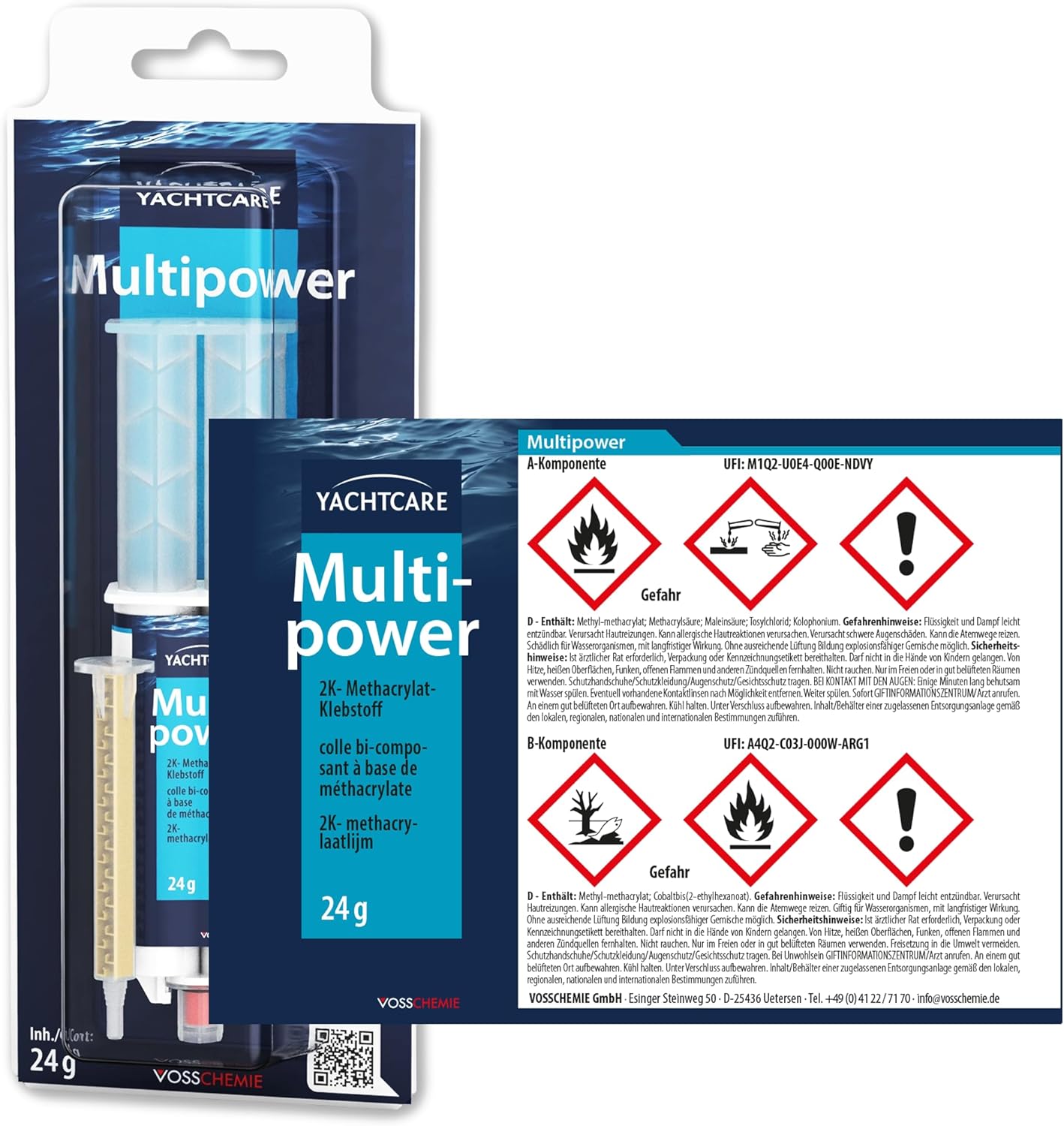 Yachtcare MULTIPOWER Kleber, Grau, 24 g
