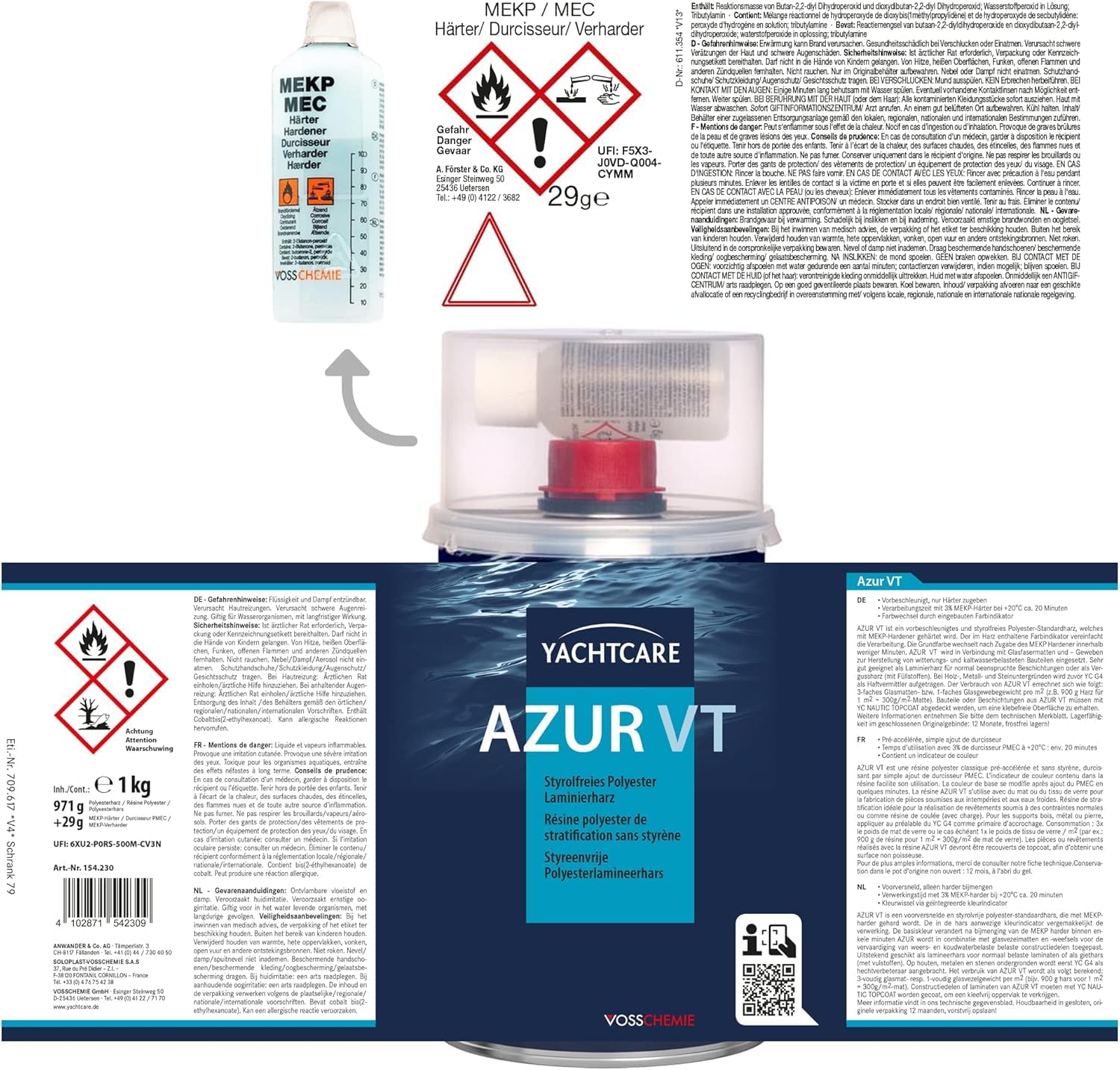 Yachtcare Azur VT - Polyester Laminierharz