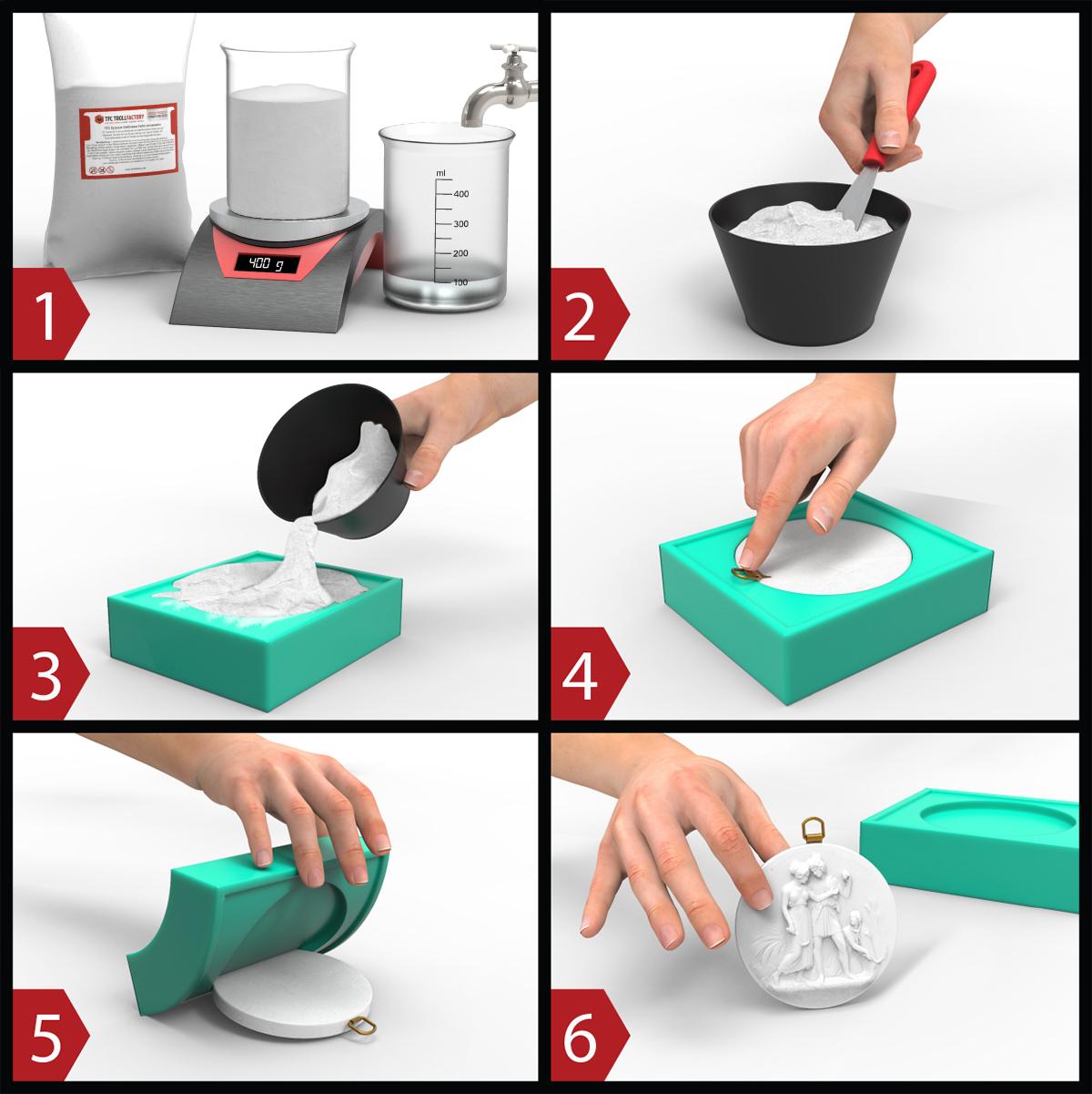 Alabastergips naturweiss feinster 2:1